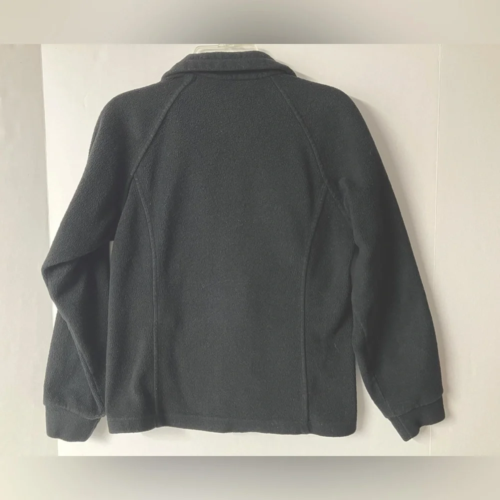 Columbia Fleece Jacket, Kid’s (10-12)/Medium, Black, Full Front Zipper